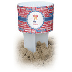 Cheerleader White Beach Spiker Drink Holder (Personalized)