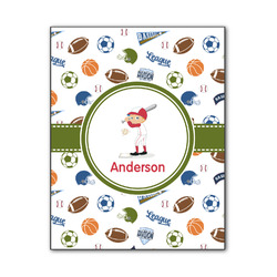 Sports Wood Print - 11x14 (Personalized)