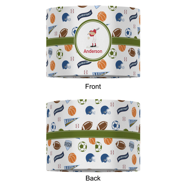 Sports 12" Drum Lampshade - APPROVAL (Fabric)