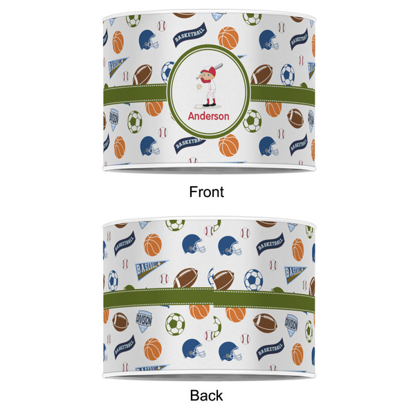 Sports 12" Drum Lampshade - APPROVAL (Poly Film)