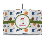 Sports 12" Drum Pendant Lamp - Fabric (Personalized)