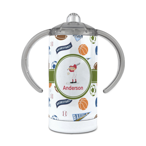 Custom Sports 12 oz Stainless Steel Sippy Cup (Personalized)