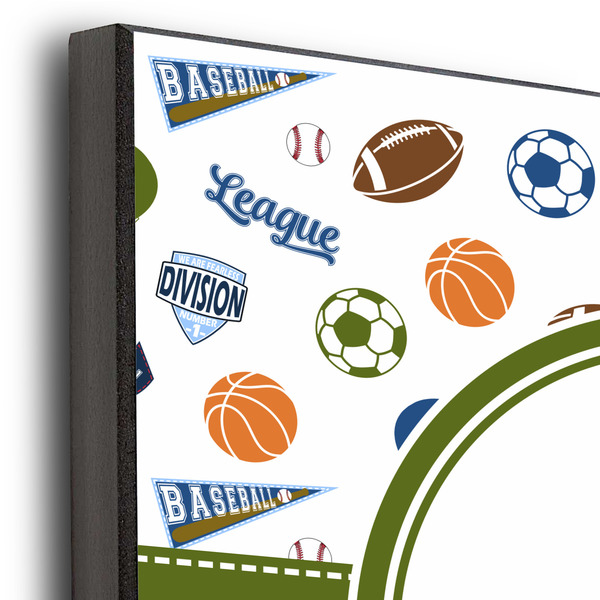 Sports 12x12 Wood Print - Closeup