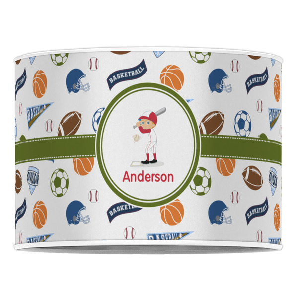 Sports 16" Drum Lampshade - FRONT (Poly Film)