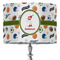 Sports 16" Drum Lampshade - ON STAND (Fabric)
