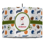 Sports 16" Drum Pendant Lamp - Fabric (Personalized)