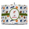Sports 16" Drum Pendant Lamp - Fabric (Personalized)