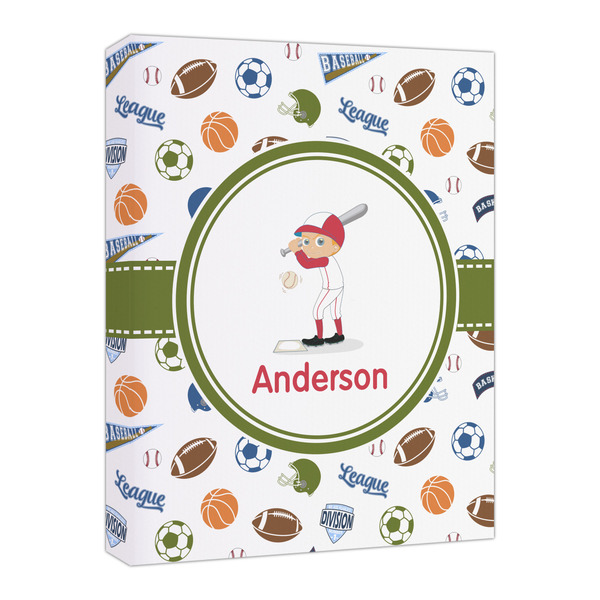 Custom Sports Canvas Print - 16x20 (Personalized)