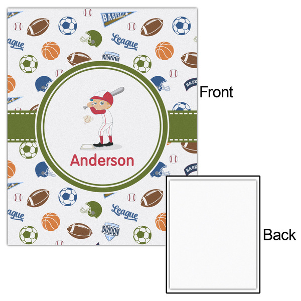 Sports 16x20 - Matte Poster - Front & Back