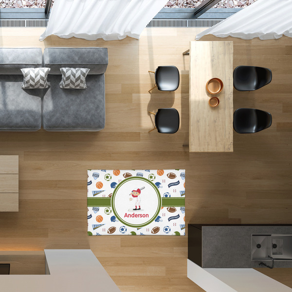 Sports 2'x3' Indoor Area Rugs - IN CONTEXT