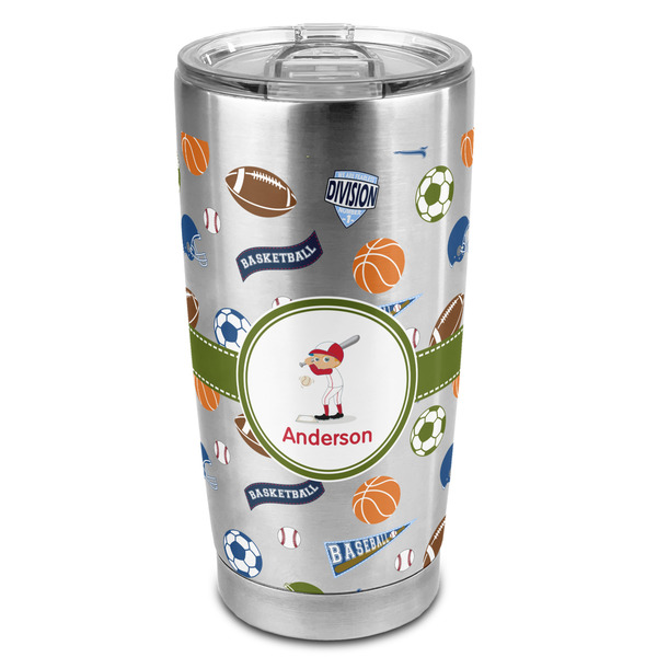Custom Sports 20oz Stainless Steel Double Wall Tumbler - Full Print (Personalized)