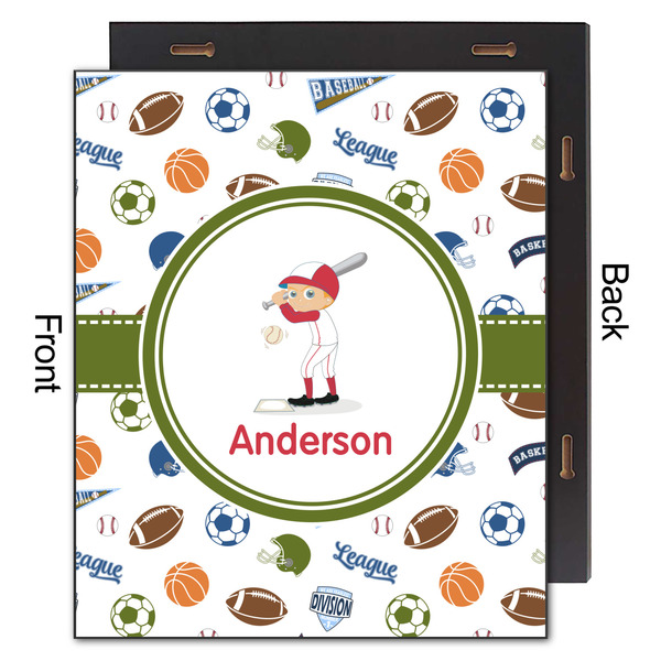Sports 20x24 Wood Print - Front & Back View