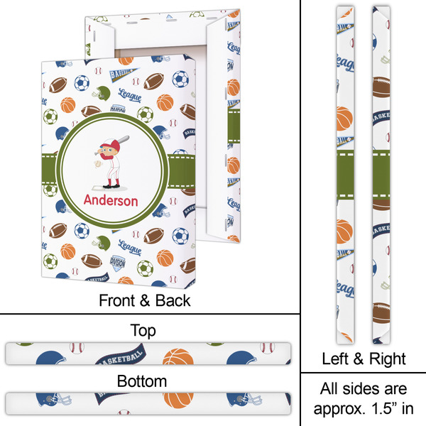 Sports 20x30 - Canvas Print - Approval