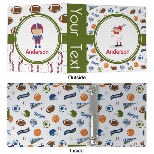 Sports 3 Ring Binders - Full Wrap - 2" - APPROVAL