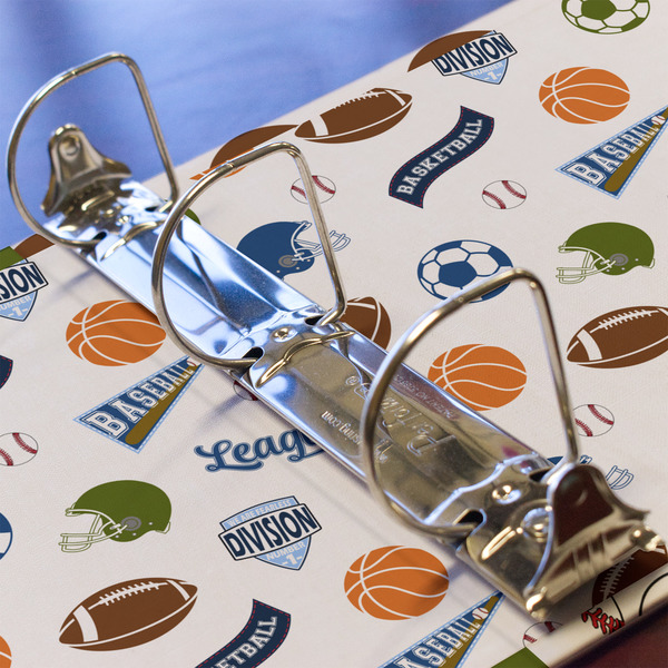 Sports 3 Ring Binders - Full Wrap - 2" - DETAIL