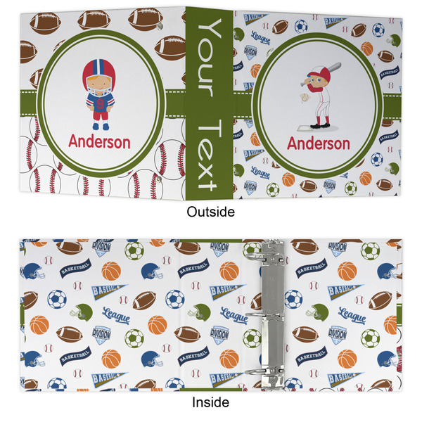 Sports 3 Ring Binders - Full Wrap - 3" - APPROVAL