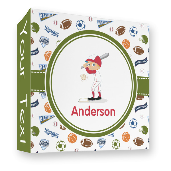 Custom Sports 3 Ring Binder - Full Wrap - 3" (Personalized)
