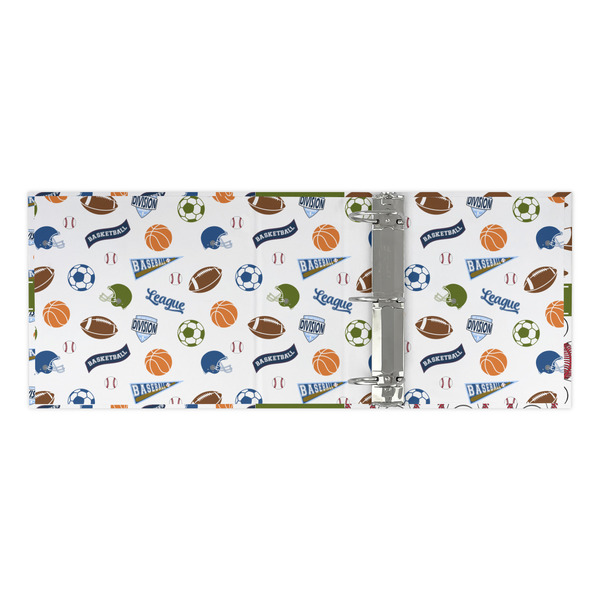 Sports 3 Ring Binders - Full Wrap - 3" - OPEN INSIDE