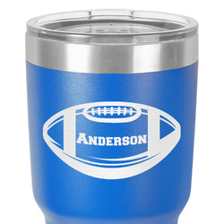 Sports 30 oz Stainless Steel Tumbler - Royal Blue - Double-Sided (Personalized)