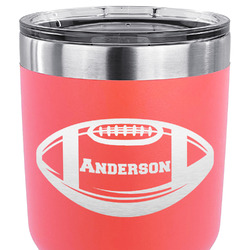 Sports 30 oz Stainless Steel Tumbler - Coral - Double Sided (Personalized)