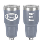 Sports 30 oz Stainless Steel Tumbler - Grey - Double-Sided (Personalized)