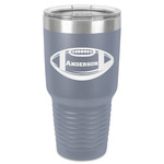 Sports 30 oz Stainless Steel Tumbler - Grey - Single-Sided (Personalized)