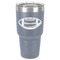 Sports 30 oz Stainless Steel Ringneck Tumbler - Grey - Front