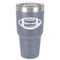 Sports 30 oz Stainless Steel Tumbler - Grey - Single-Sided (Personalized)