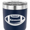 Sports 30 oz Stainless Steel Ringneck Tumbler - Navy - CLOSE UP