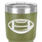 Sports 30 oz Stainless Steel Ringneck Tumbler - Olive - Close Up