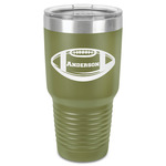 Sports 30 oz Stainless Steel Tumbler - Olive - Single-Sided (Personalized)
