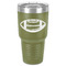 Sports 30 oz Stainless Steel Ringneck Tumbler - Olive - Front