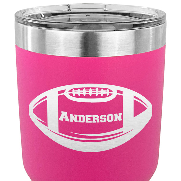 Sports 30 oz Stainless Steel Ringneck Tumbler - Pink - CLOSE UP