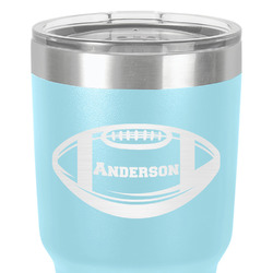 Sports 30 oz Stainless Steel Tumbler - Teal - Double-Sided (Personalized)