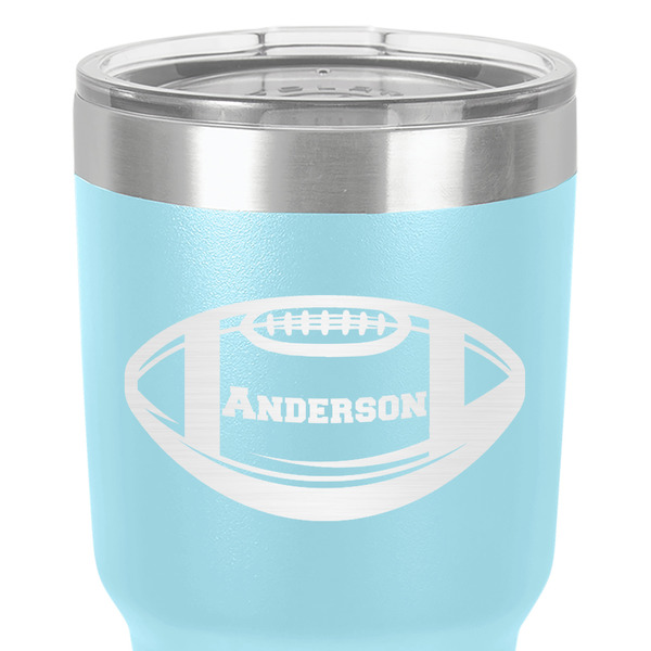 Sports 30 oz Stainless Steel Ringneck Tumbler - Teal - Close Up