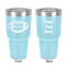 Sports 30 oz Stainless Steel Tumbler - Teal - Double-Sided (Personalized)