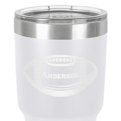 Sports 30 oz Stainless Steel Tumbler - White - Double-Sided (Personalized)