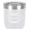 Sports 30 oz Stainless Steel Ringneck Tumbler - White - Close Up