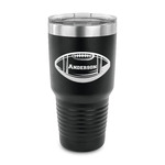 Sports 30 oz Stainless Steel Tumbler - Black - Single Sided (Personalized)