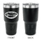Sports 30 oz Stainless Steel Ringneck Tumblers - Black - Single Sided - APPROVAL