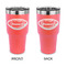 Sports 30 oz Stainless Steel Tumbler - Coral - Double Sided (Personalized)