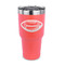 Sports 30 oz Stainless Steel Ringneck Tumblers - Coral - FRONT