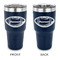 Sports 30 oz Stainless Steel Tumbler - Navy - Double Sided (Personalized)