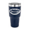 Sports 30 oz Stainless Steel Ringneck Tumblers - Navy - FRONT