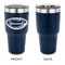 Sports 30 oz Stainless Steel Ringneck Tumblers - Navy - Single Sided - APPROVAL