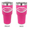 Sports 30 oz Stainless Steel Ringneck Tumblers - Pink - Double Sided - APPROVAL