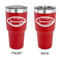 Sports 30 oz Stainless Steel Tumbler - Red - Double Sided (Personalized)