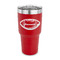 Sports 30 oz Stainless Steel Ringneck Tumblers - Red - FRONT