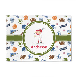 Sports 4' x 6' Indoor Area Rug (Personalized)