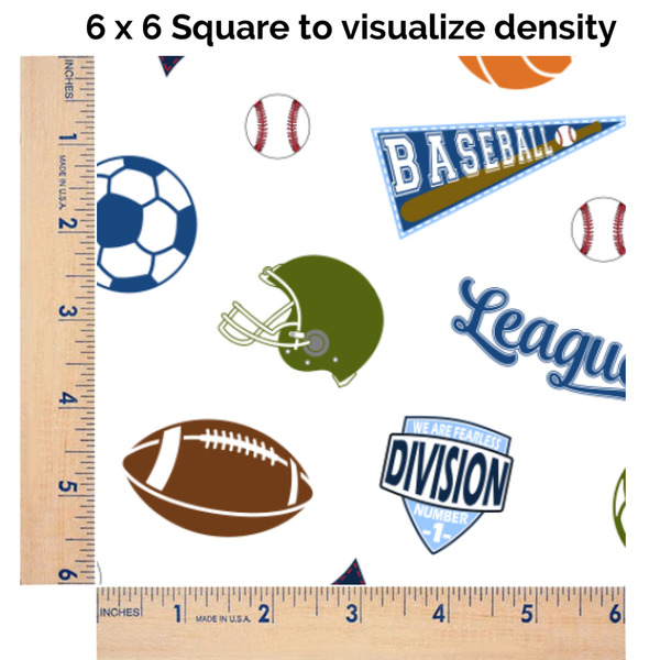Sports 6x6 Swatch of Fabric